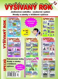 Hrady a zámky v křížkové výšivce 7v1